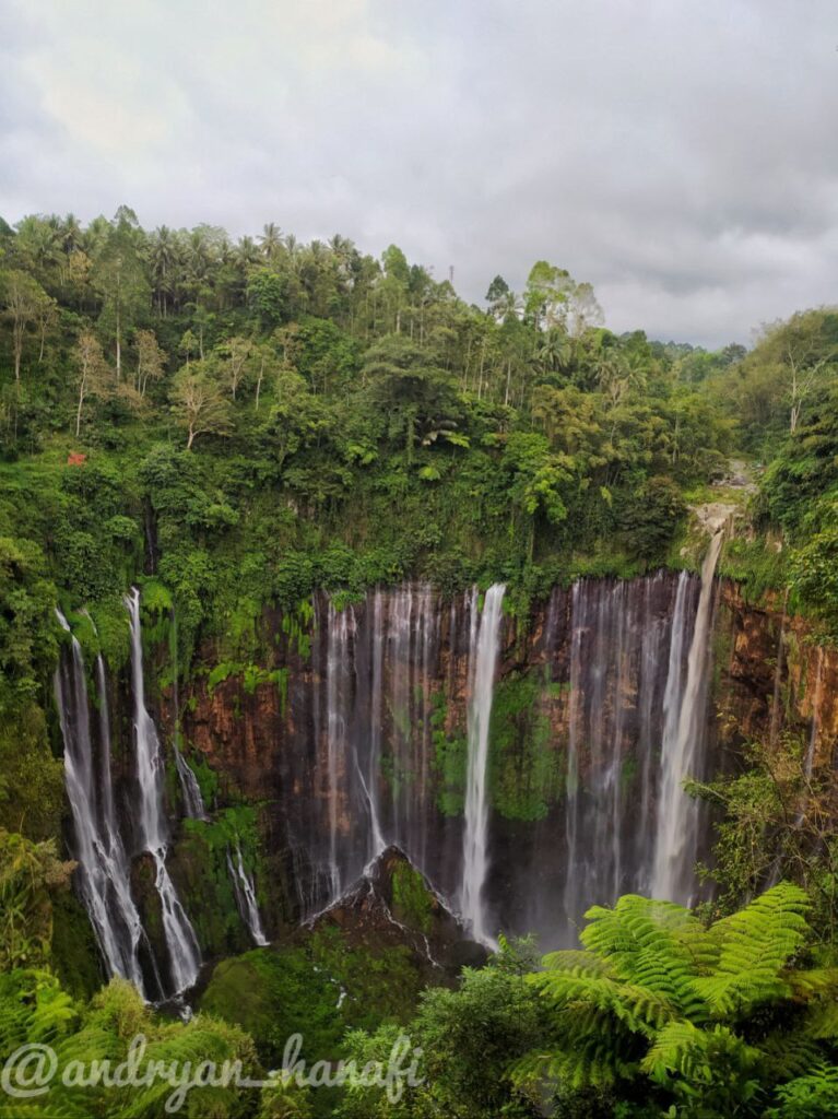 The majestic waterfall of Tumpak Sewu Indonesia