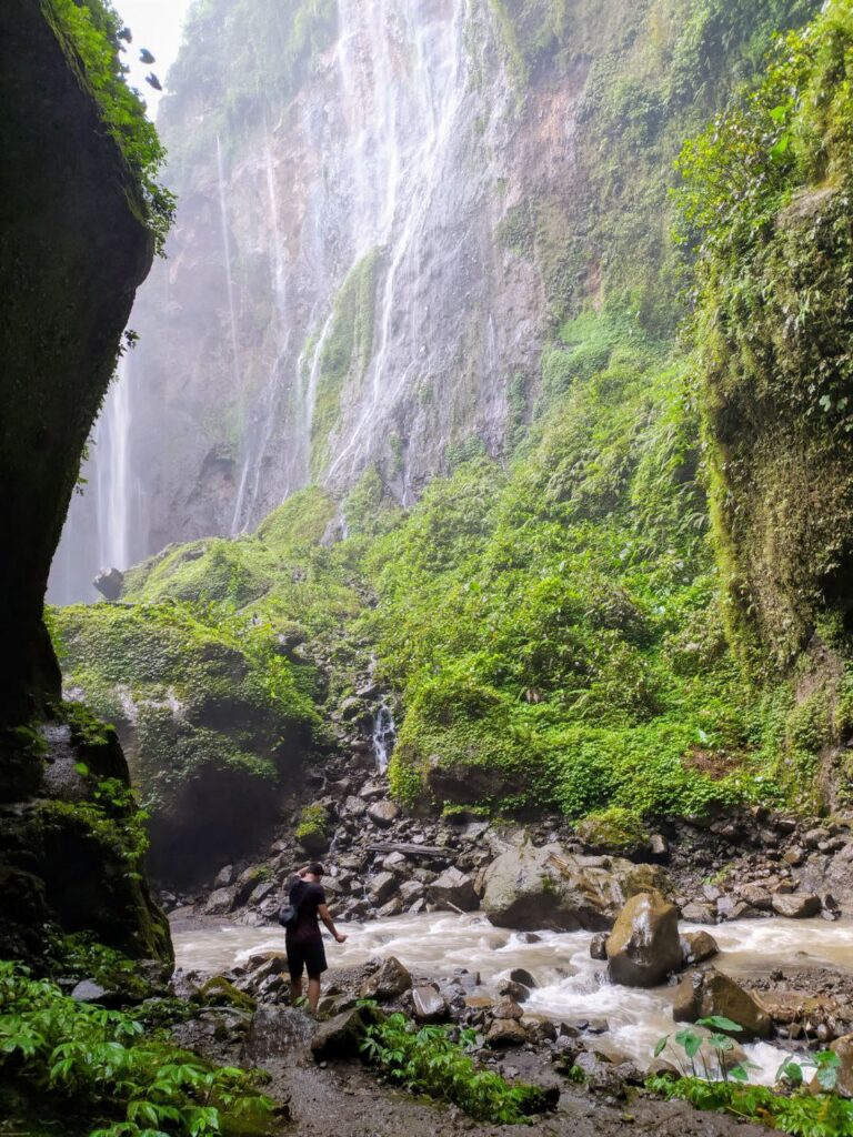 The majestic waterfall of Tumpak Sewu Indonesia East Java
