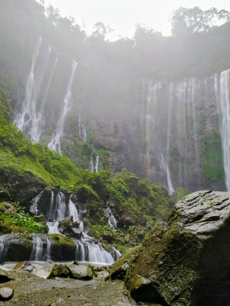 The majestic waterfall of Tumpak Sewu Indonesia Java