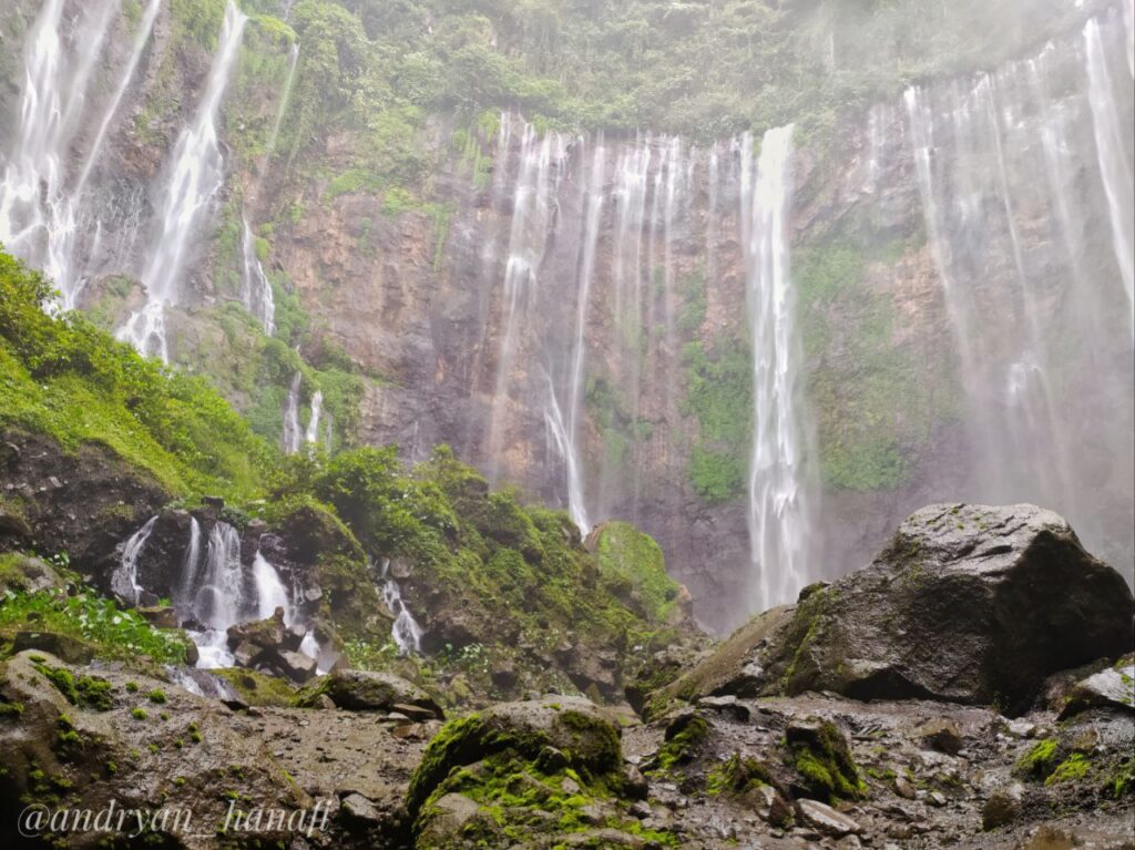 The majestic waterfall of Tumpak Sewu Indonesia Java