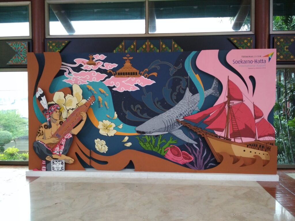 Soekarno Hatta International Airport, the major gateway of the jakarta, indonesia