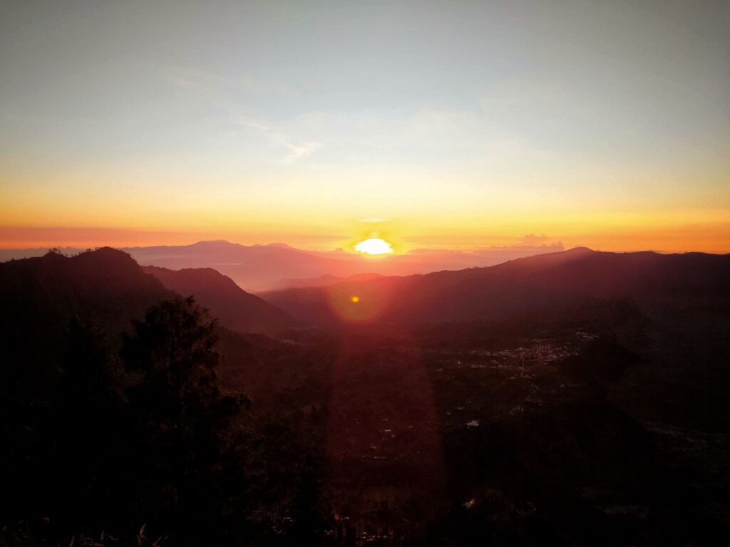 Golden hour sunrise at Bromo East Java