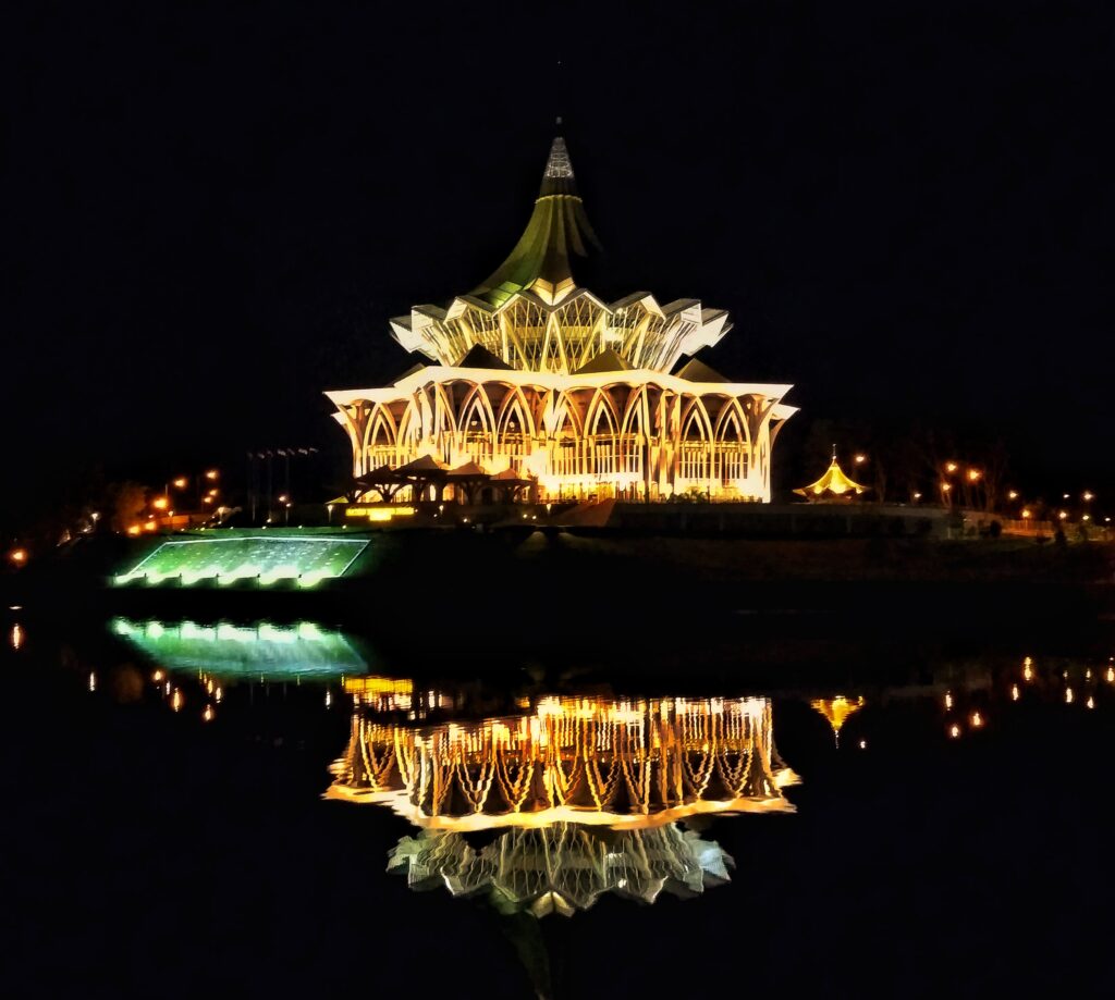 Kuching Bridge Waterfront Malaysia