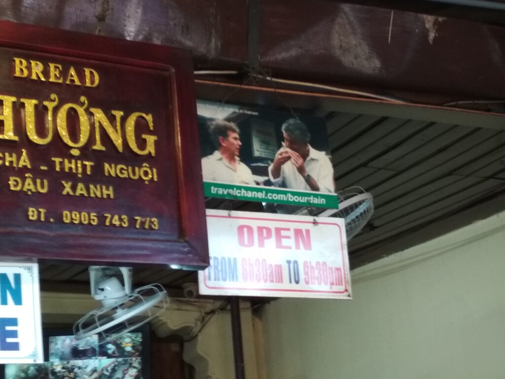 Famous banh mi street food in Hoi An Vietnam