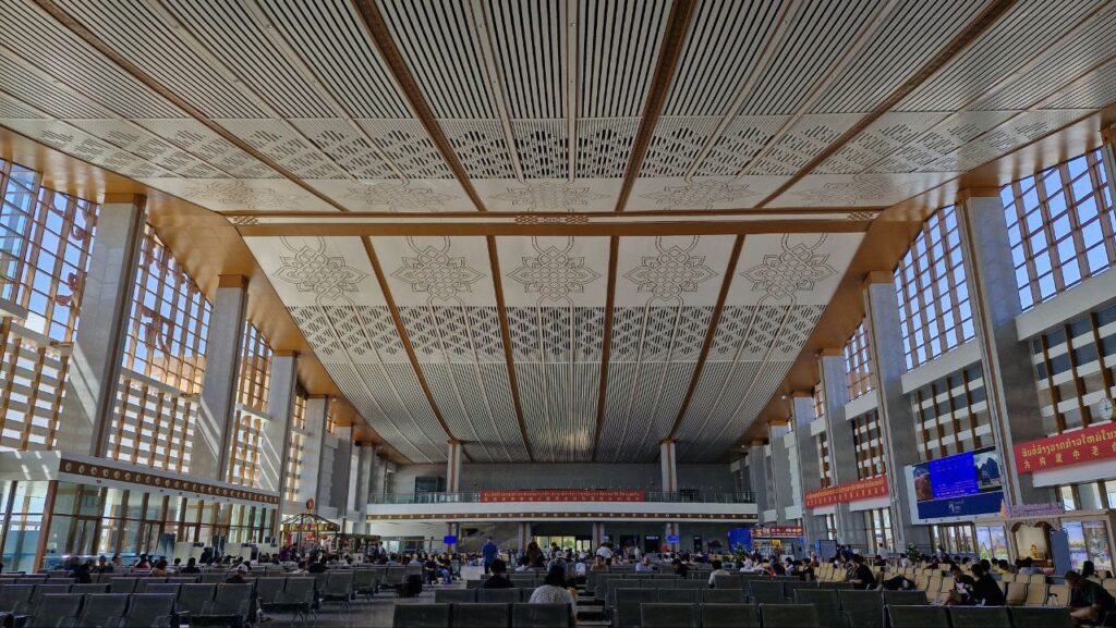Laos China Railway station interior