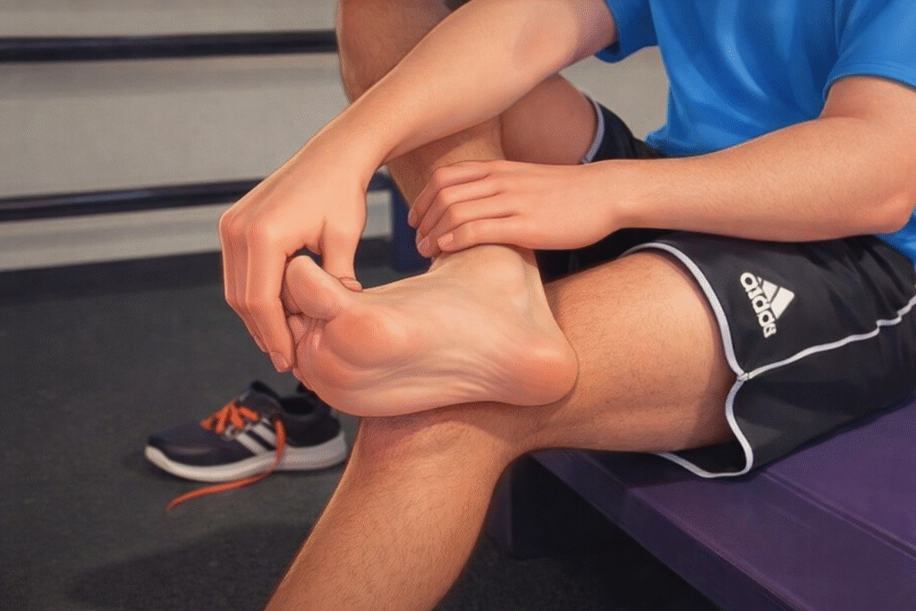 seated stretch plantar fasciitis