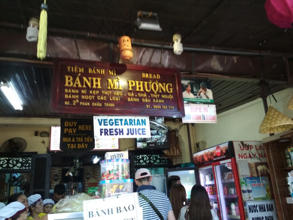 Vietnamese banh mi sandwich at Banh Mi Phuong Hoi An