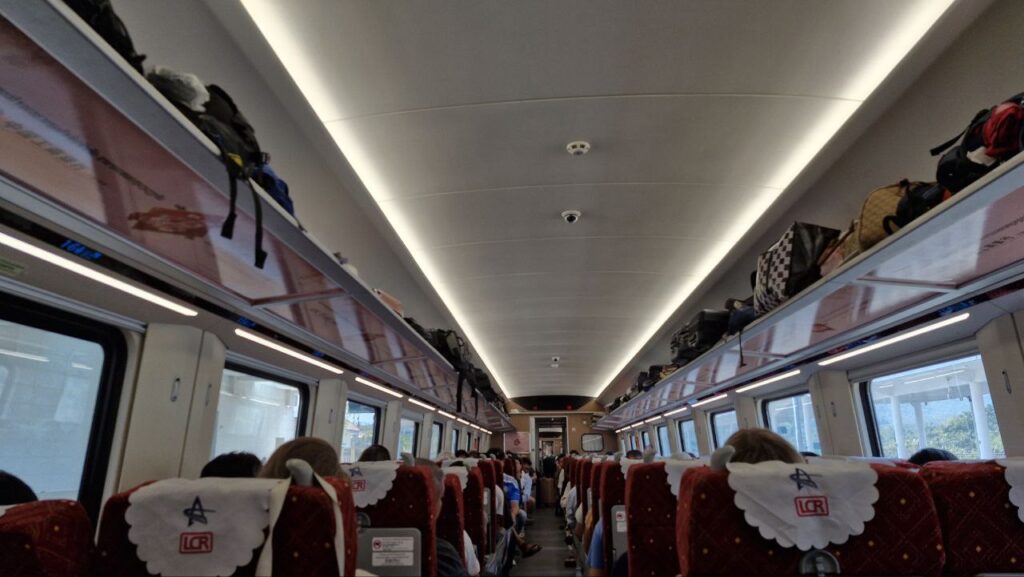 inside Laos China Railway high-speed train
