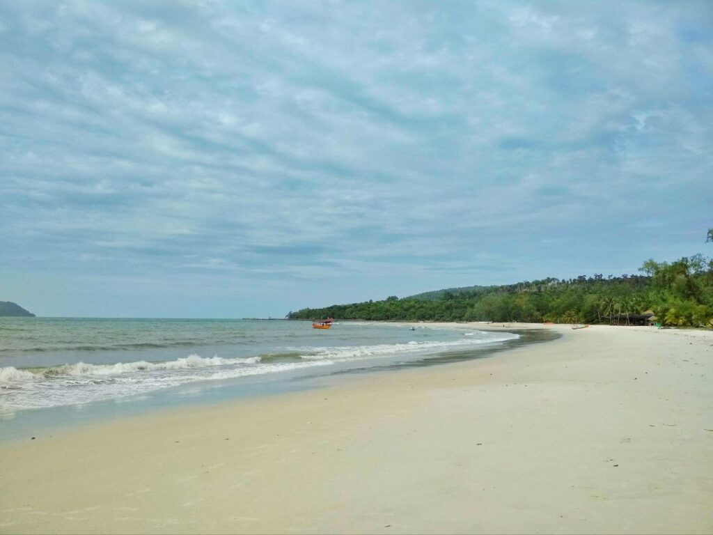 Tropical paradise scenery at Koh Rong Island in Southeast Asia