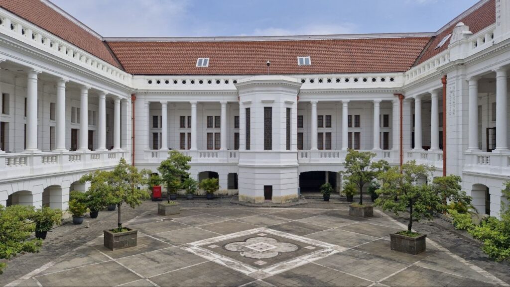 Beautiful colonial architecture of Museum Bank Indonesia 