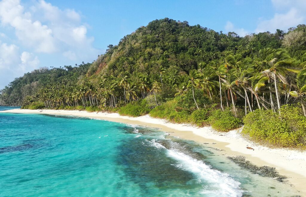 aerial view of Natuna Islands South China Sea