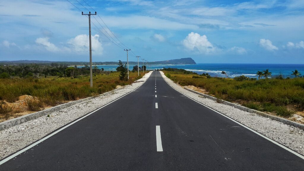 hidden tropical bay in Natuna Islands Southeast Asia